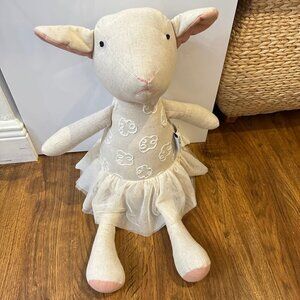 Lamb ballerina tutu linen plush